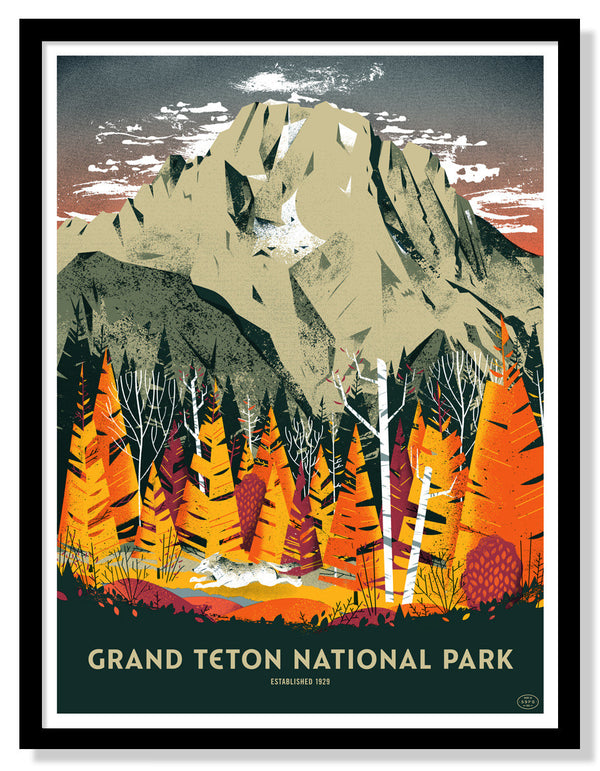 Grand Teton National Park Poster (Large Timed Edition)