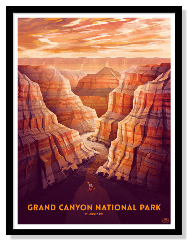 Grand Canyon National Park Poster (Large Timed Edition)