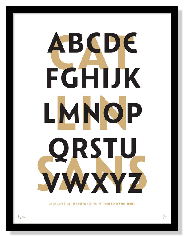 Catlin Sans Type Specimen Poster