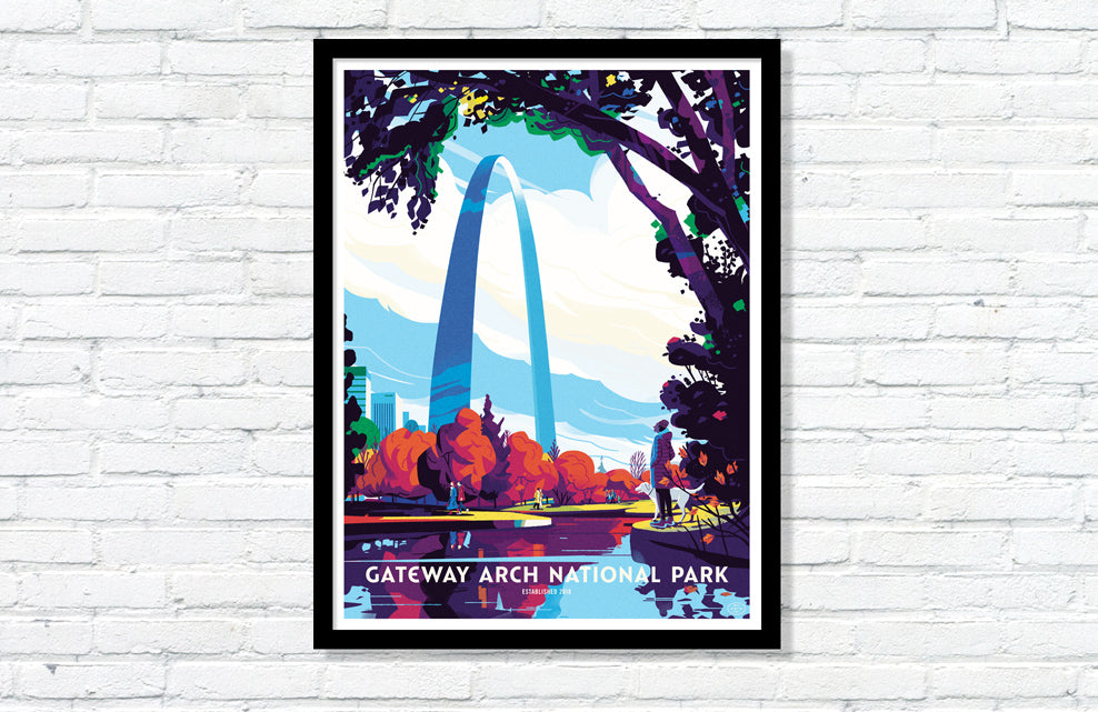 Gateway Arch National Park Poster (Large Timed Edition)