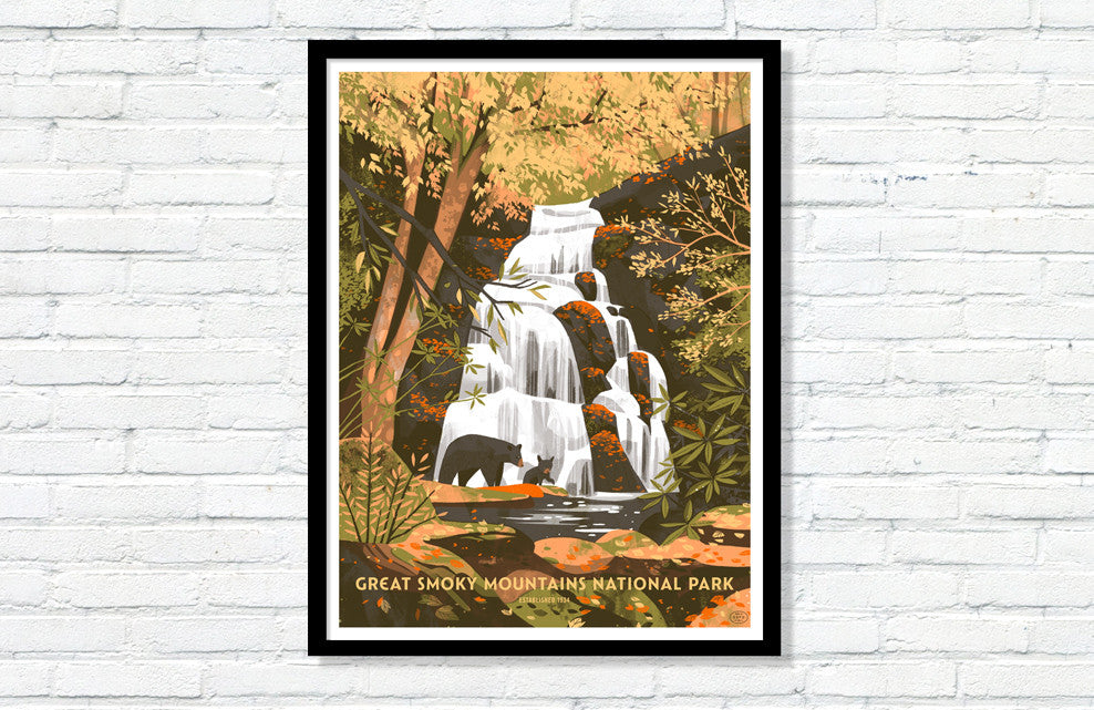 Great Smoky Mountains National Park Poster (Large Timed Edition)