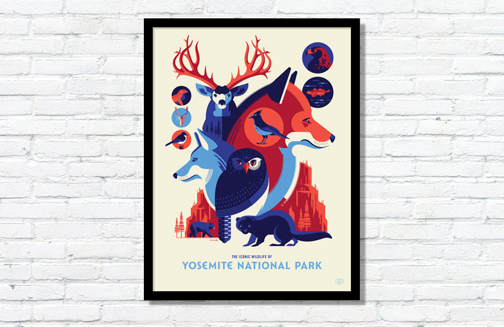 Iconic Wildlife of Yosemite National Park Poster
