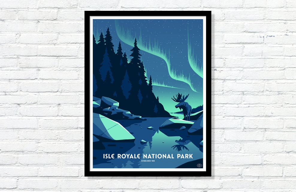 Isle Royale National Park Poster (Large Timed Edition)