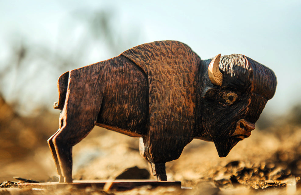 Whittle Bison Carving