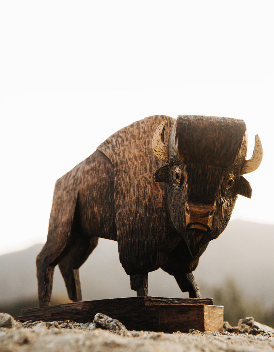 Whittle Bison Carving